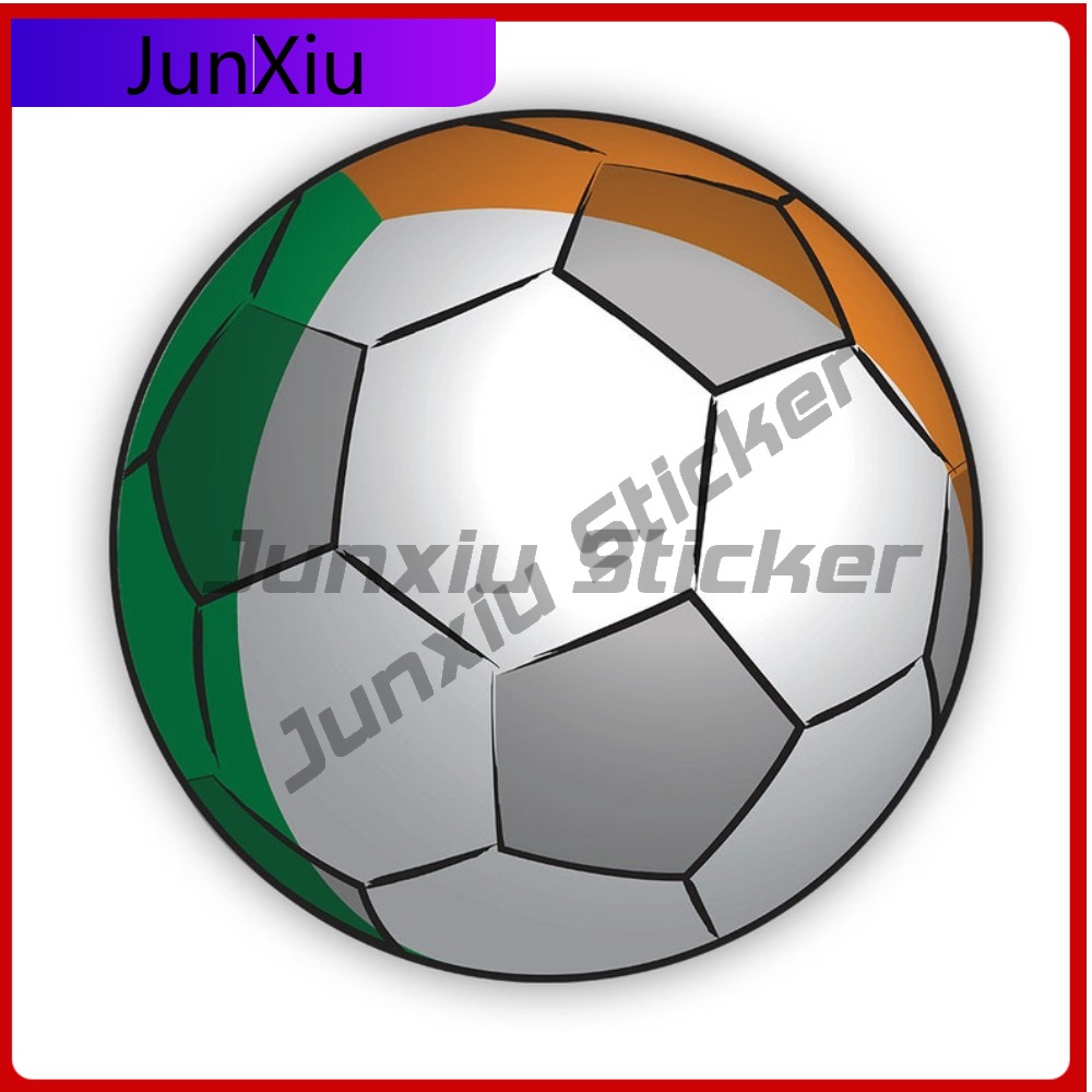 Car Accessories Ireland - Ireland Football Sticker Sun Resistant Waterproof