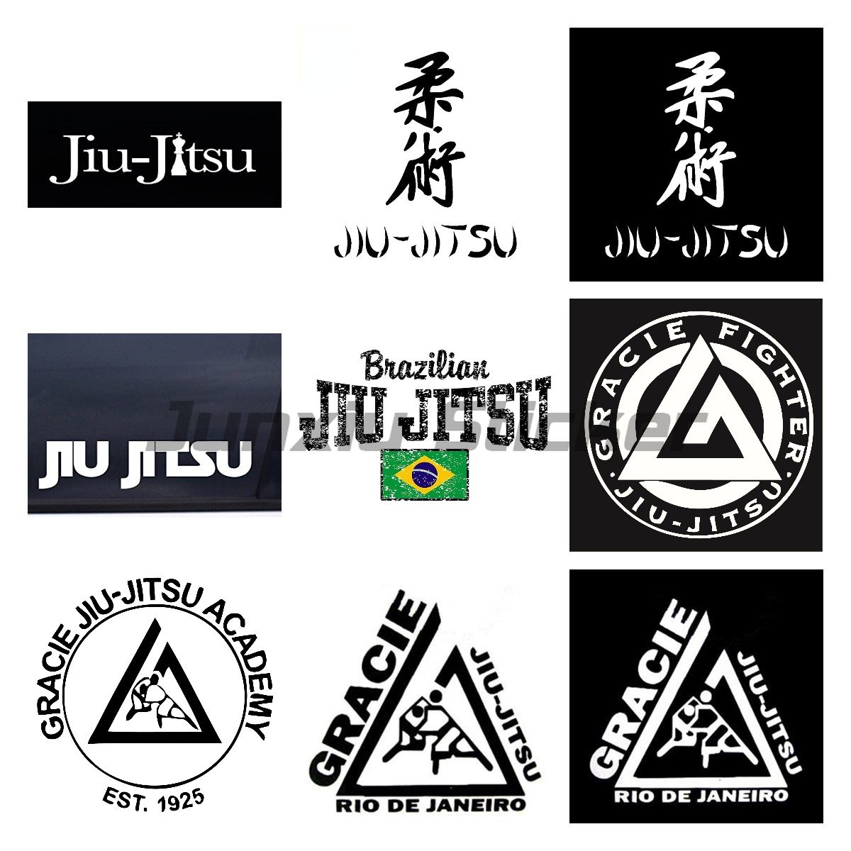 Car Accessories Bahrain - Brazilian Jiu Jitsu Die Cut Car