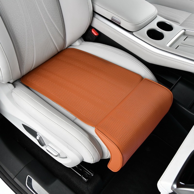 Leather Car Seat Cover - All-Season Luxury Car Leg Rest Pad