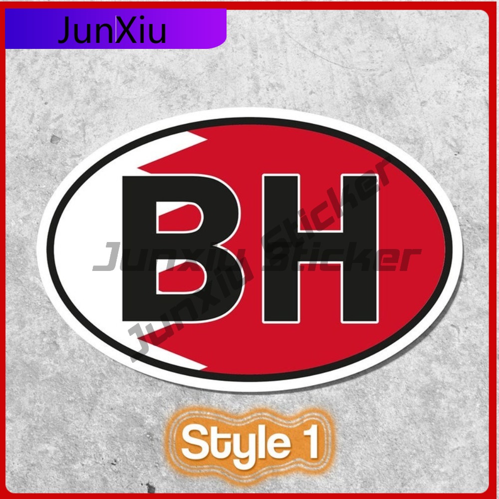 Bahrain BH Sticker Oval Flag W - огляд і ціна Car Accessories Bahrain