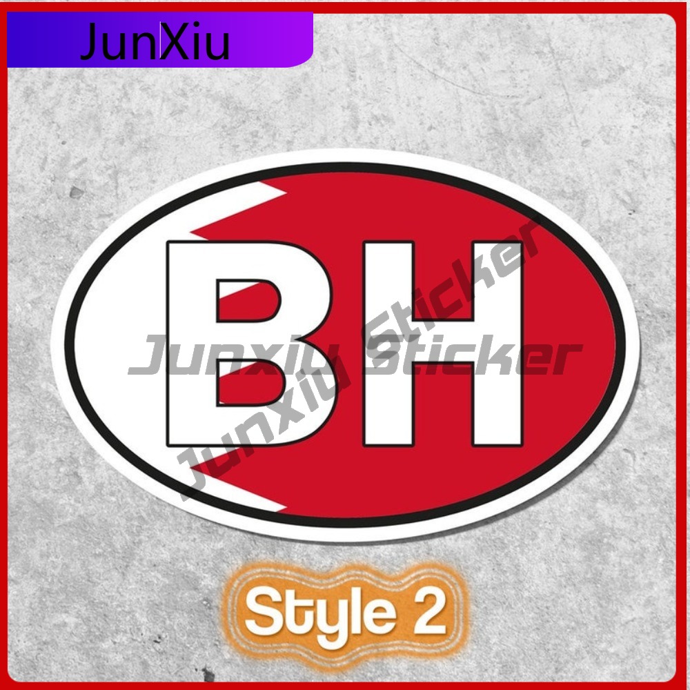 Bahrain BH Sticker Oval Flag W - огляд і ціна Car Accessories Bahrain
