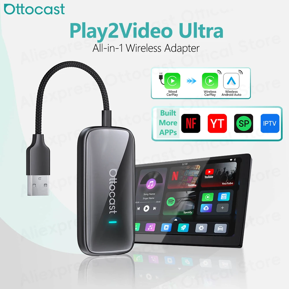 OTTOCAST Play2Video Ultra Wire - огляд і ціна Car Accessories Youtube