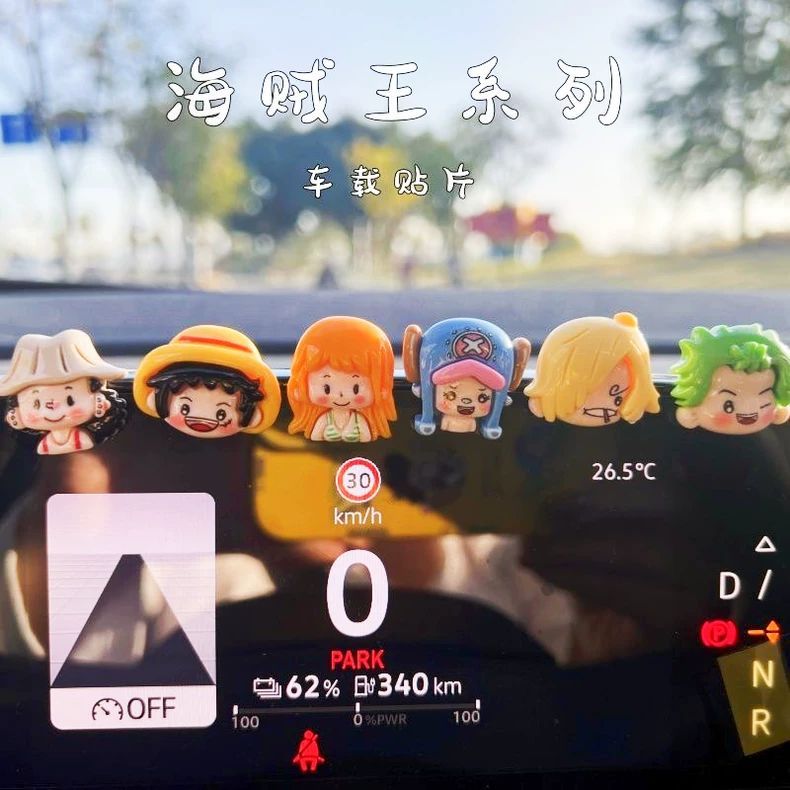 One Piece Cartoon Cute DIY Pat - огляд і ціна Car Accessories Wholesale