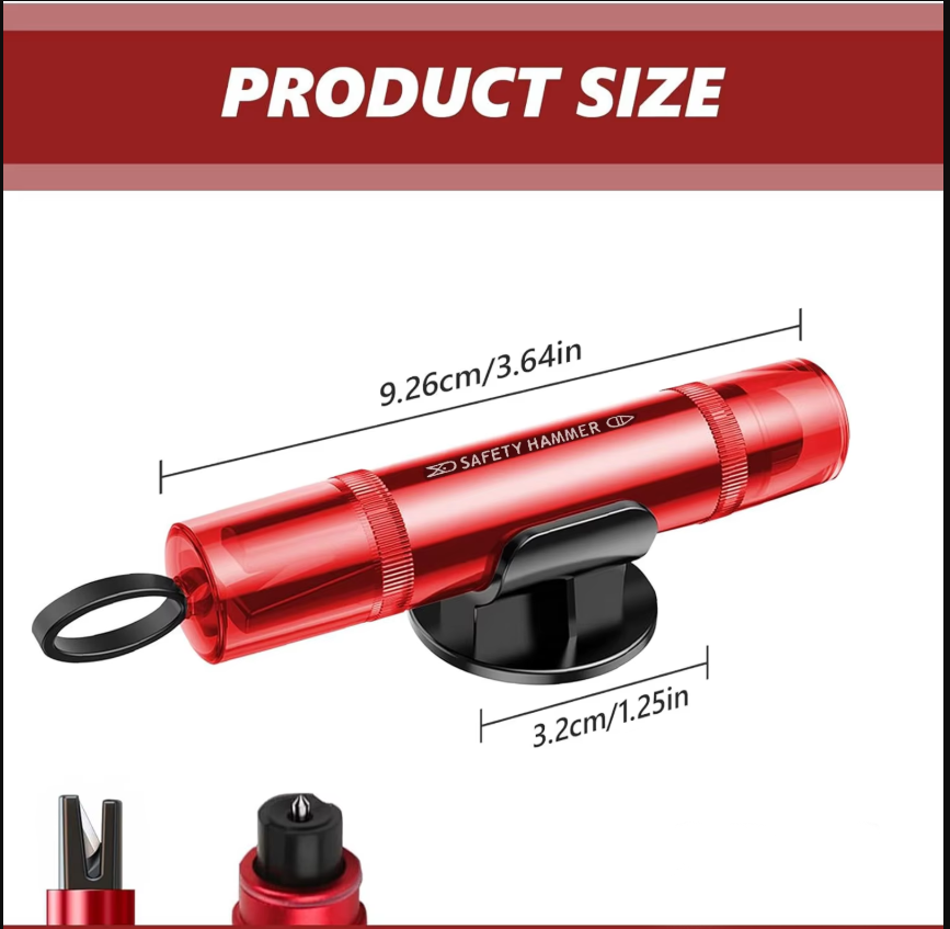 Car Safety Hammer Window Glass - огляд і ціна Car Emergency Tool Kit