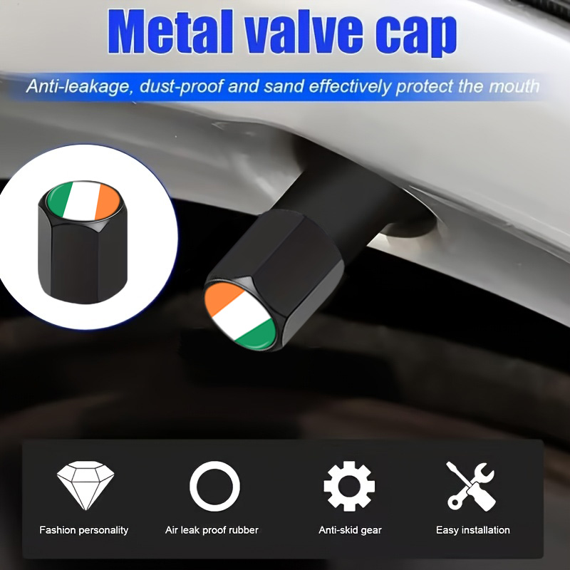 12Pcs Ireland Flag Valve Stem  - огляд і ціна Car Accessories Ireland