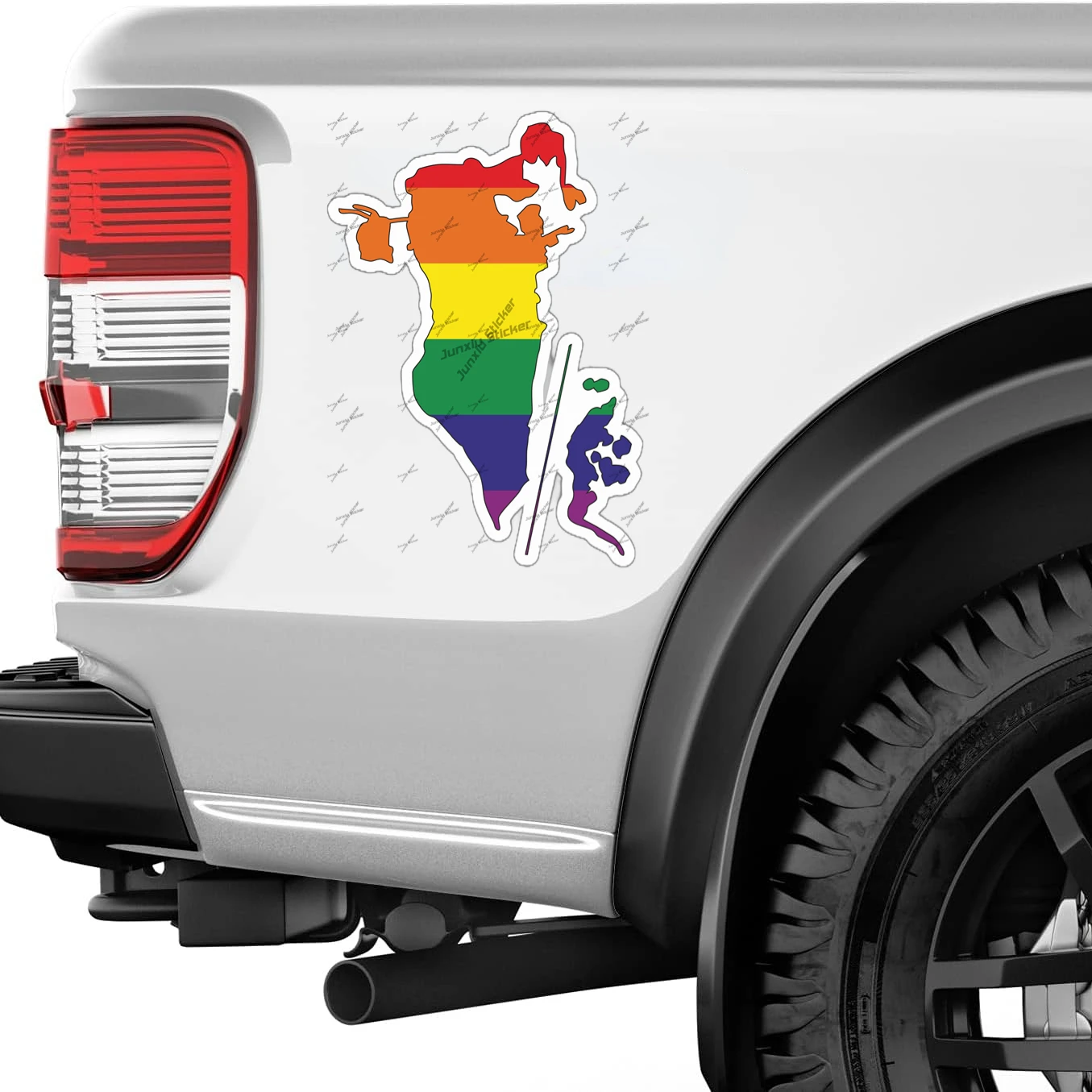 Bahrain Gay Rainbow outline Fl - огляд і ціна Car Accessories Bahrain