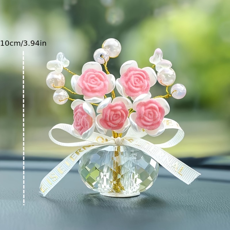 1PC Crystal Glass Rose Dashboa - огляд і ціна Car Accessories Walmart