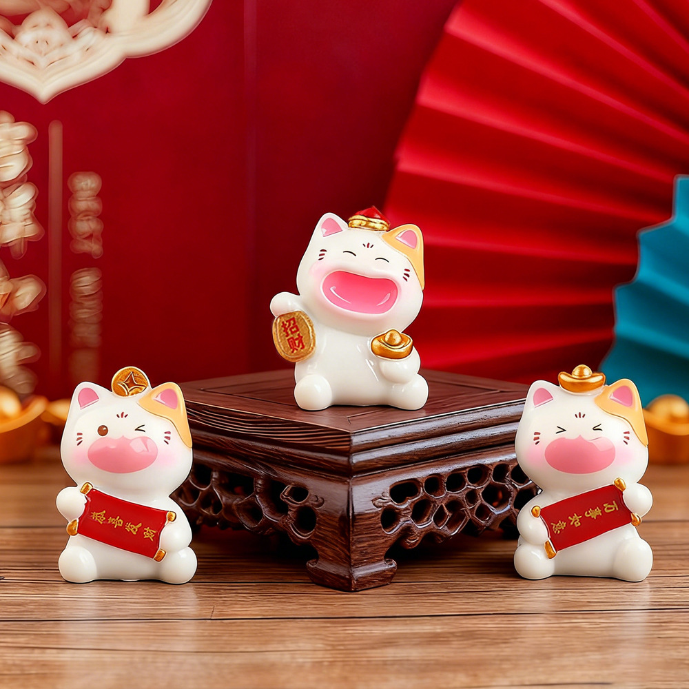 6Pcs Mini Lucky Cat Ornaments  - огляд і ціна Car Accessories Walmart