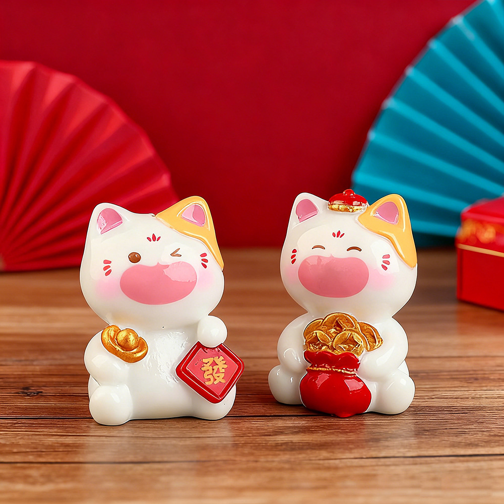 6Pcs Mini Lucky Cat Ornaments  - огляд і ціна Car Accessories Walmart