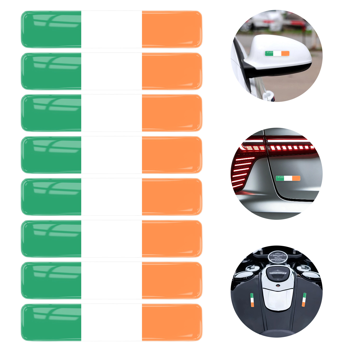 8pcs 3D Gel Epoxy Car Decal St - огляд і ціна Car Accessories Ireland
