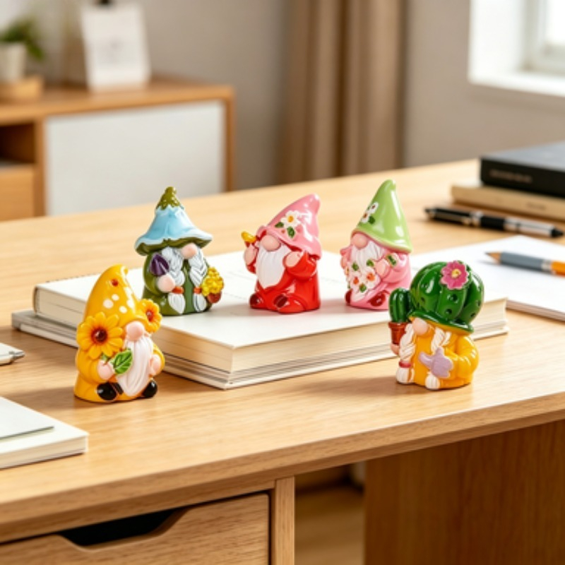 Mini 6Pcs Gnome Figurines Resi - огляд і ціна Car Accessories Walmart