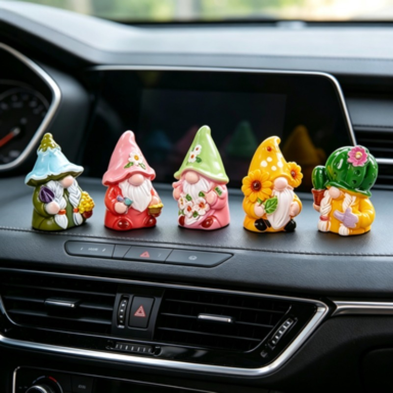 Mini 6Pcs Gnome Figurines Resi - огляд і ціна Car Accessories Walmart