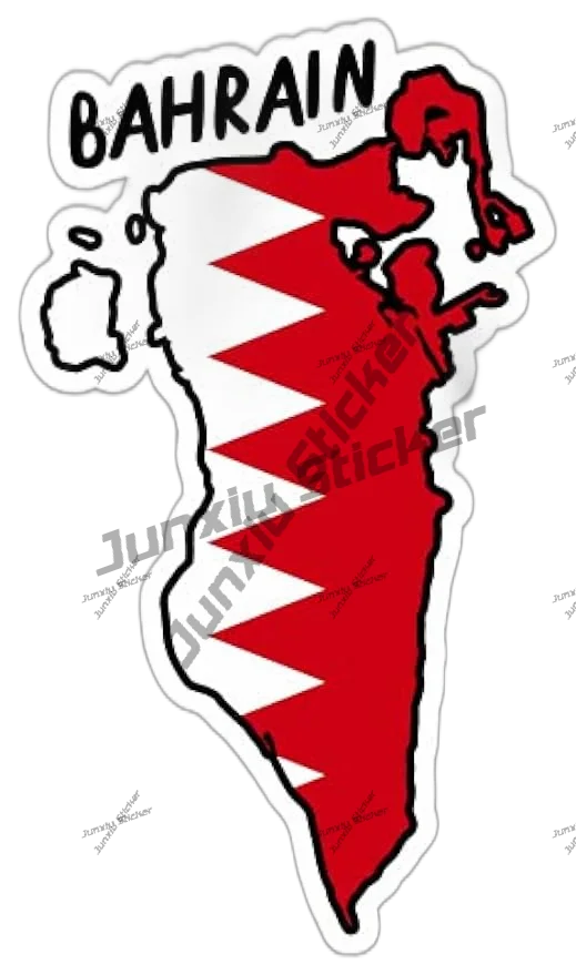 Bahrain outline with Flag Viny - огляд і ціна Car Accessories Bahrain