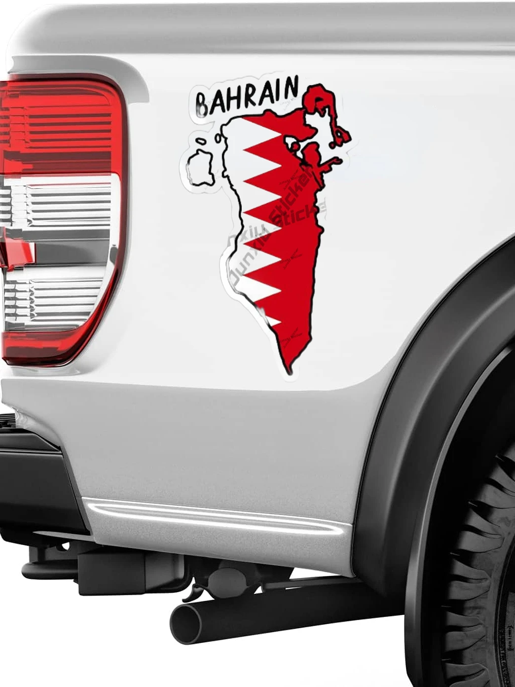Bahrain outline with Flag Viny - огляд і ціна Car Accessories Bahrain