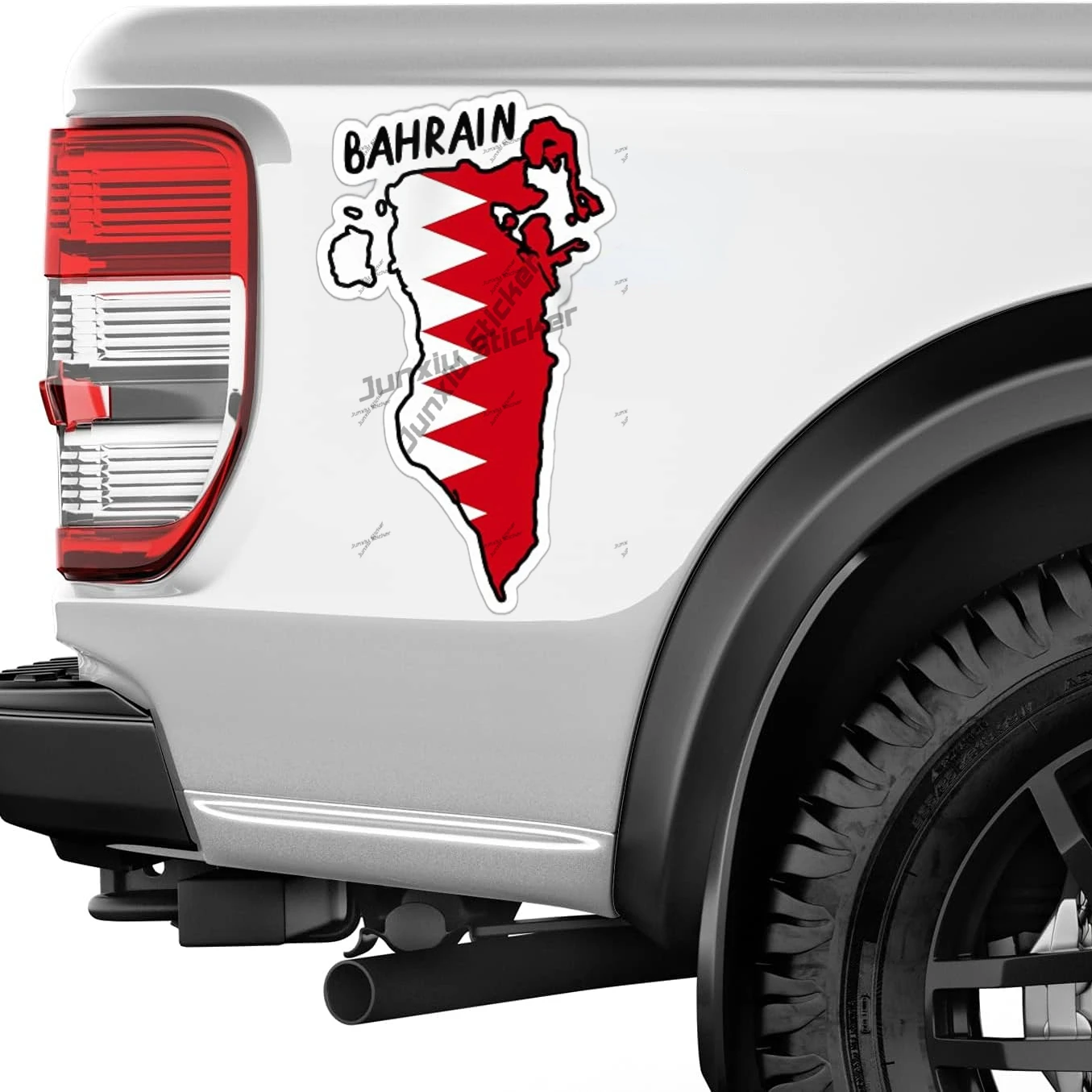 Bahrain outline with Flag Viny - огляд і ціна Car Accessories Bahrain