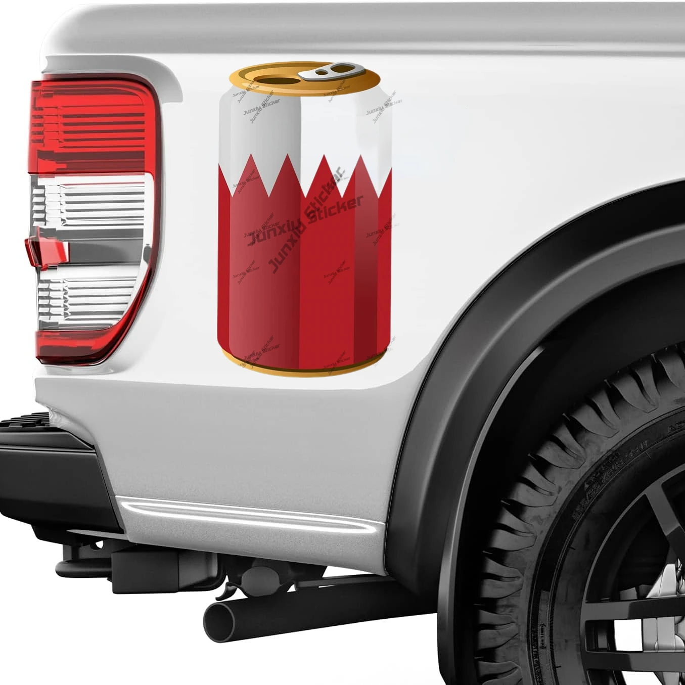 Bahrain Flag Soda Can Sticker  - огляд і ціна Car Accessories Bahrain