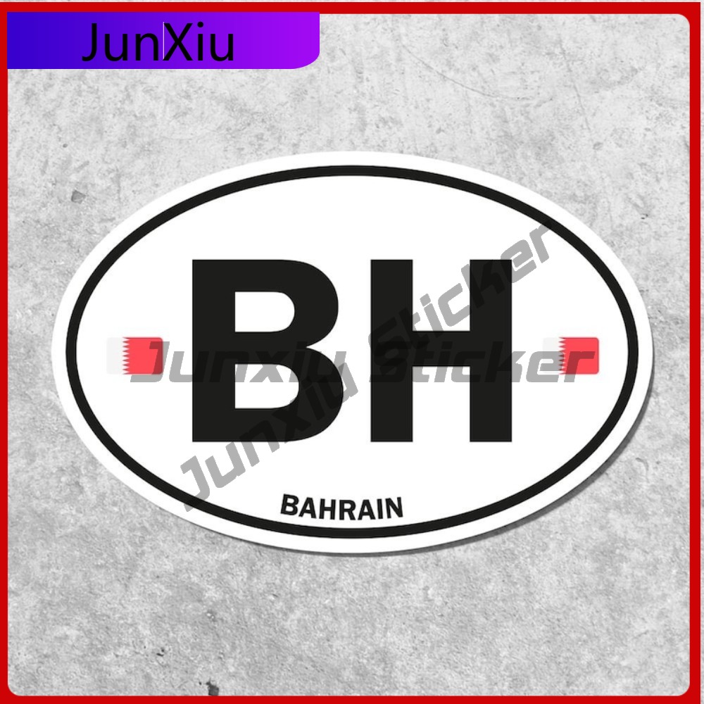 Bahrain Flag Sticker Oval-shap - огляд і ціна Car Accessories Bahrain