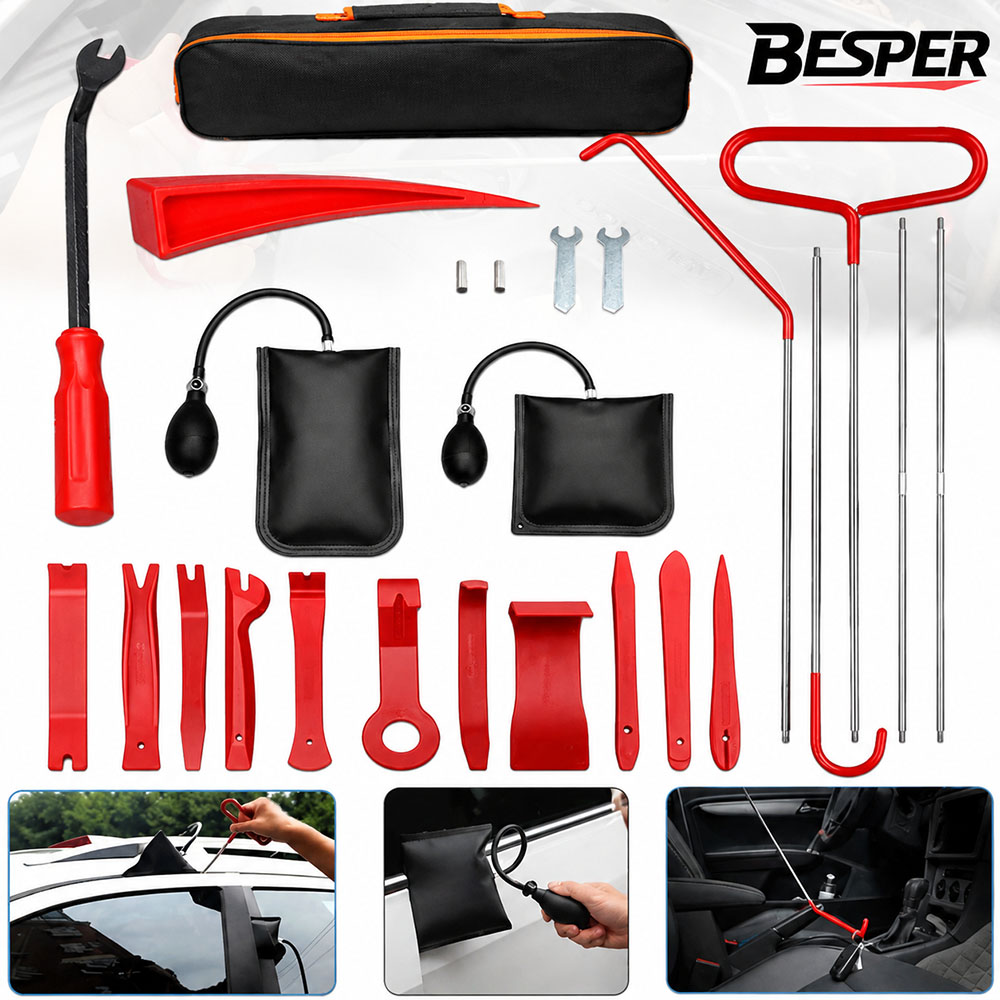 43/25/17Pcs Car Air Wedge Pump - огляд і ціна Car Emergency Tool Kit