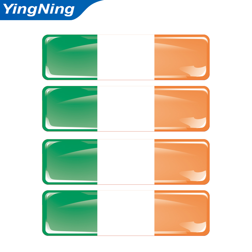 4Pcs Ireland Flag Car Sticker  - огляд і ціна Car Accessories Ireland