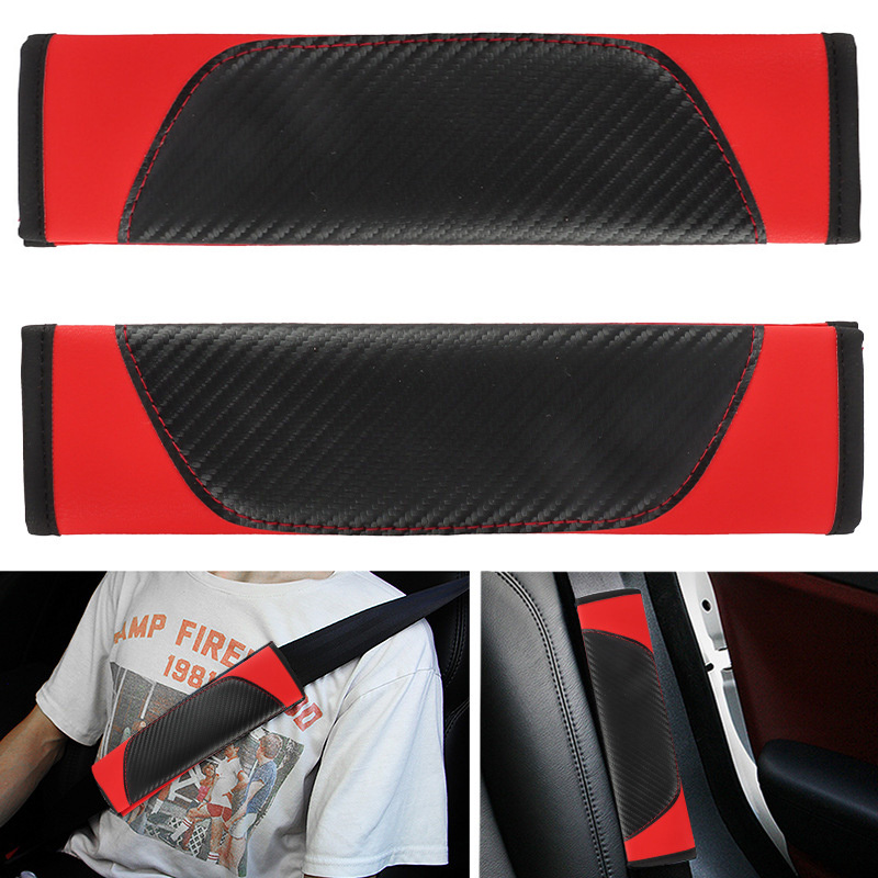 2Pcs Leather Car Safety Belt S - огляд і ціна Leather Car Seat Cover